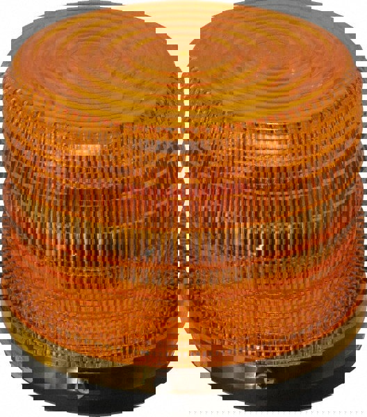 Strobe Light: Amber, Surface Mount, 24VDC